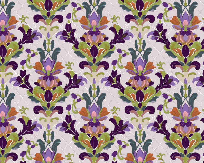 Empee Studio Polycotton Watercolour Pattern