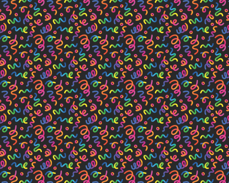 Little Johnny Digital Cotton Jersey Party Streamers