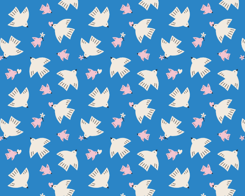 Little Johnny Digital Cotton Jersey Daisy Bird