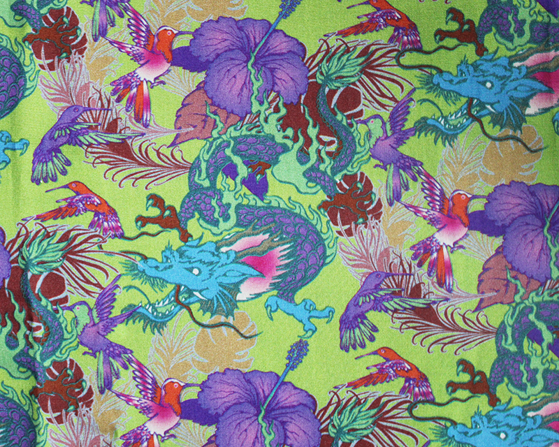 Little Johnny Psychedelic Dragon Viscose