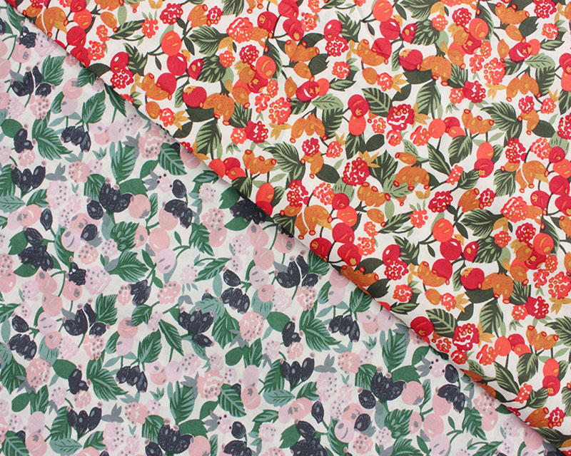 Berry Leaves Cotton Lawn