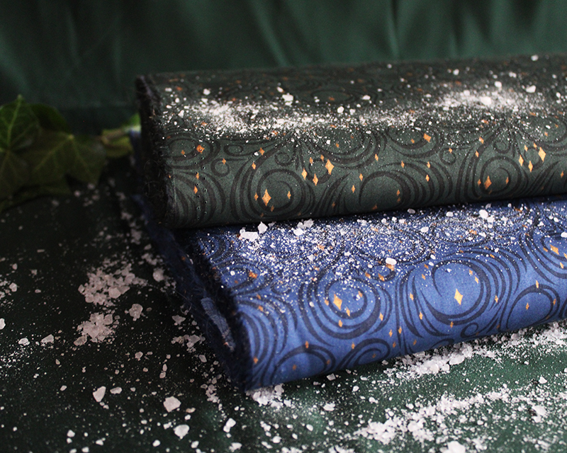 Starry Night Contemporary Christmas Cotton