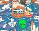 Little Johnny - Space Alien Badges Cotton