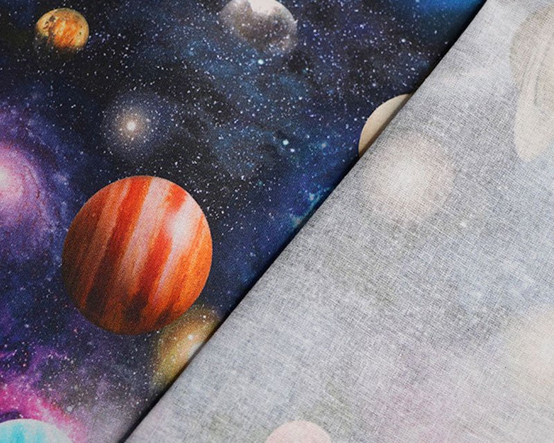 space galaxy print cotton fabric Dressmaking Universe Galaxy Planets Little Johnny Range Digital Cotton Universe 100 % cotton stars,