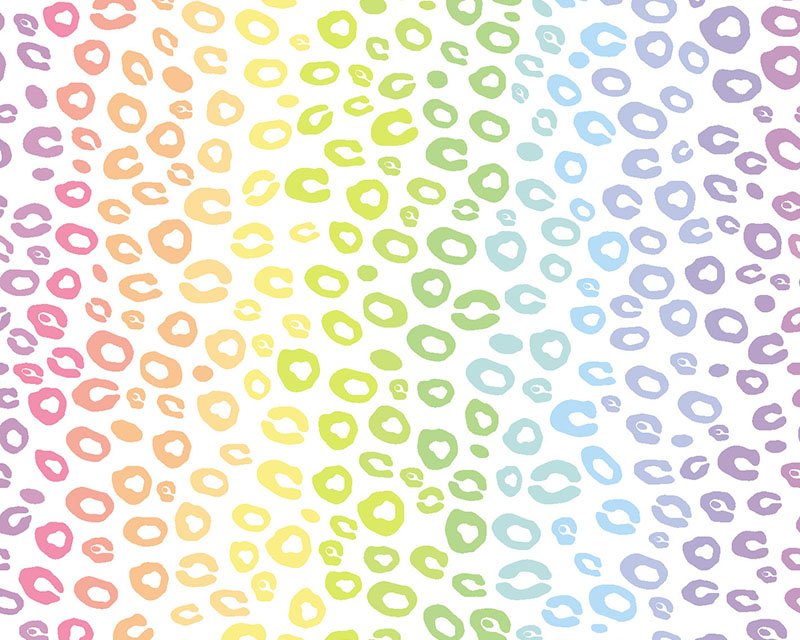 Little Johnny -  Pastel Rainbow Leopard Digital Cotton