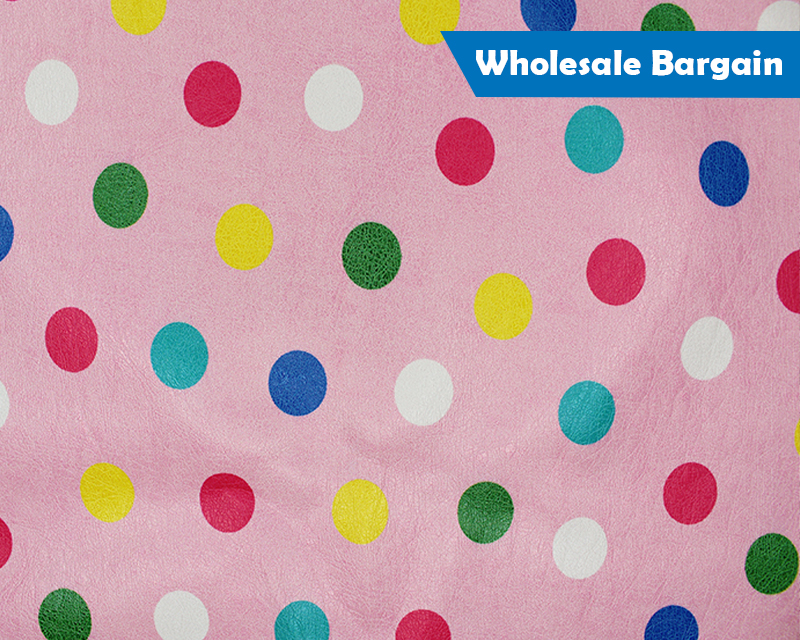 Printed Spotty Leatherette