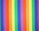 Sally Rainbow Medium Stripe Polycotton.