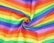 Sally Rainbow Candy Stripe Polycotton