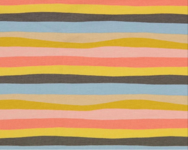 Multi Stripe Cotton Jersey