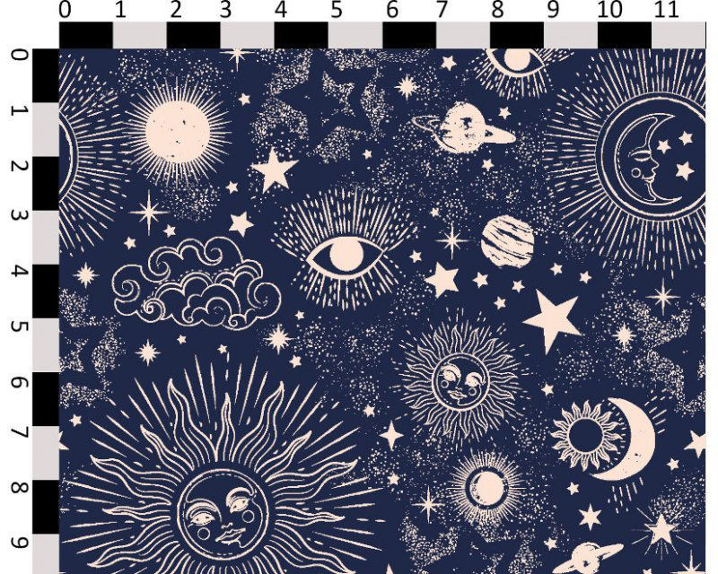 Little Johnny-Digital Cotton Zodiac Galaxy Cotton