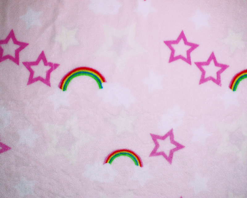 Rainbow Stars Cuddle Fleece 