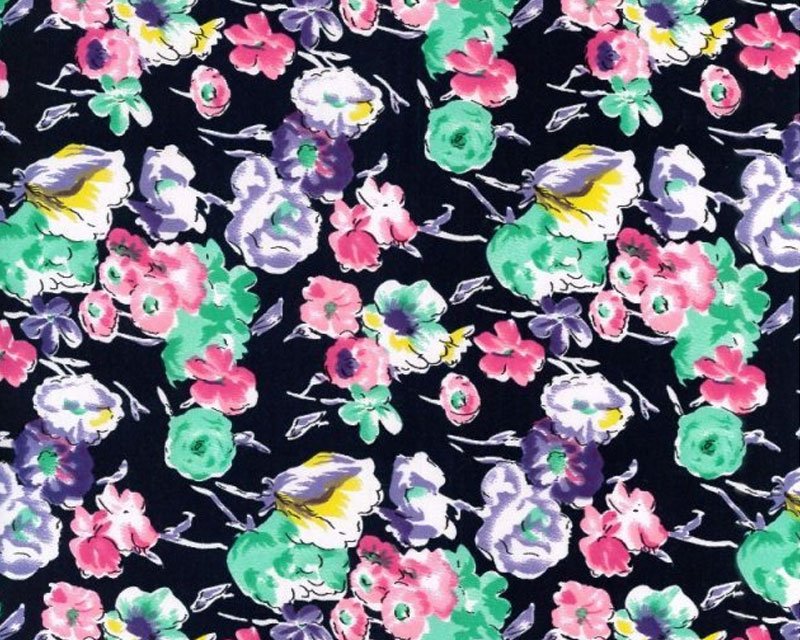 Floral Stretch Sateen