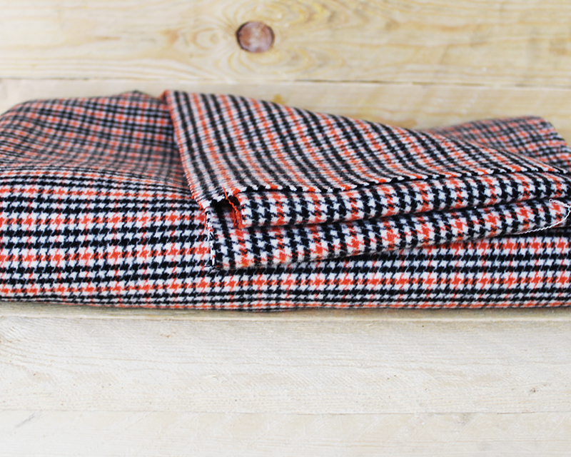 Brushed Dogtooth Check Wool Mix