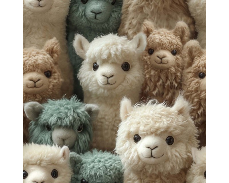 Little Johnny Digital Cotton 3D Alpacas