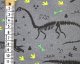 Dinosaur Skeleton Cotton Jersey