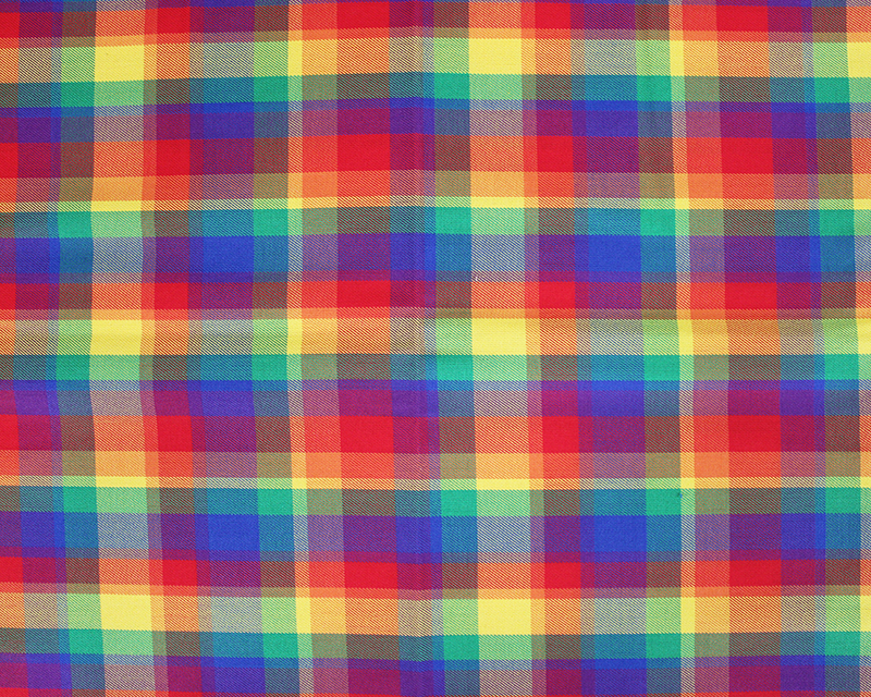 Rainbow-Poly Viscose Tartan- wholesale fabrics