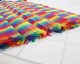 Rainbow-Poly Viscose Tartan