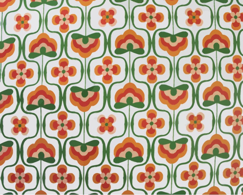 Little Johnny Retro Flower Power Cotton