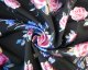 Foil Flowers Scuba - Black/Blue