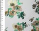 Foil Flowers Scuba - White/Gold