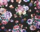 Foil Flowers Scuba - Black/Purple