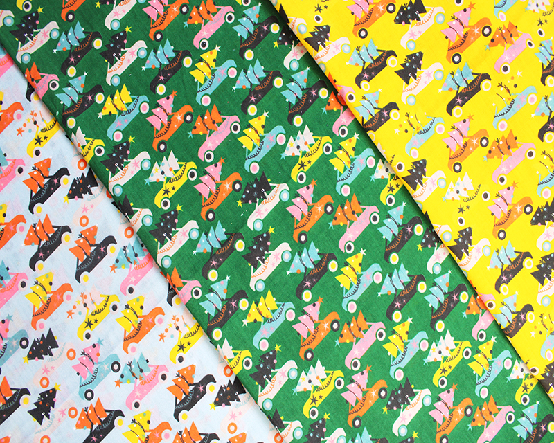 MP Driving Home With Christmas Polycotton