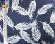 Feathers Printed Stretch Chambray Denim