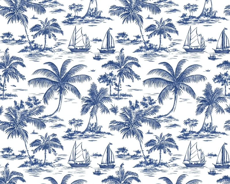 Digital Cotton Jersey Toile de Juoy