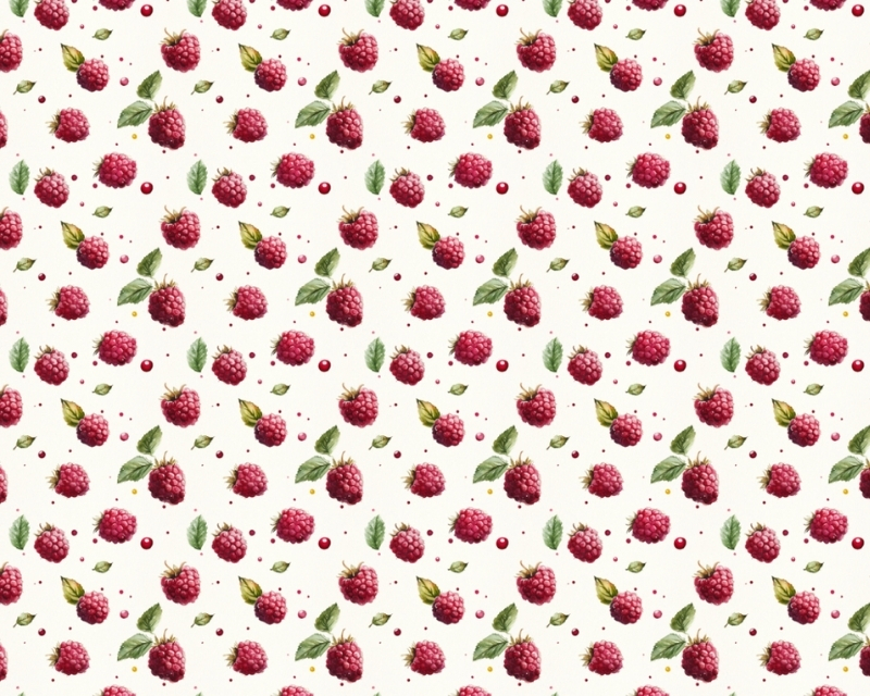 Little Johnny Digital Cotton Jersey Raspberries