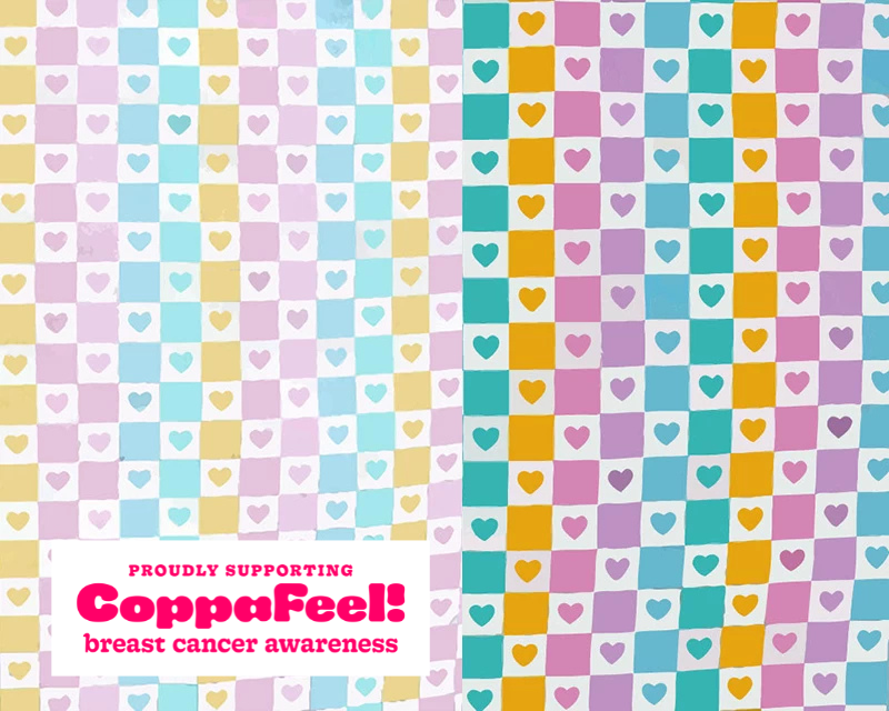 Little Johnny Love Check Hearts Premium Cotton