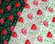 Painted Strawberry Leaves Cotton Poplin