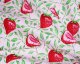Painted Strawberry Leaves Cotton Poplin
