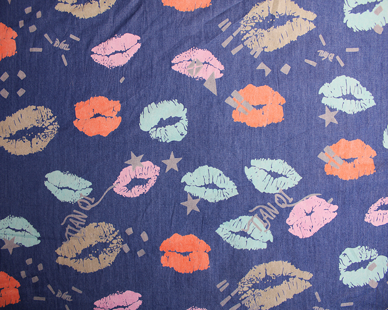 Lips Lacquered Chambray