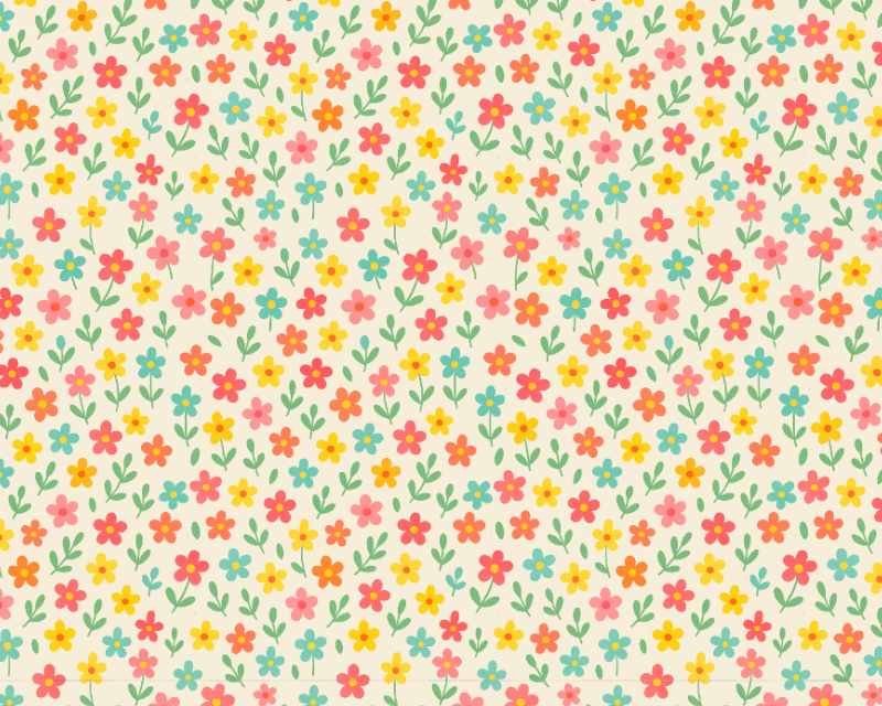 Little Johnny Polycotton Flower Patch