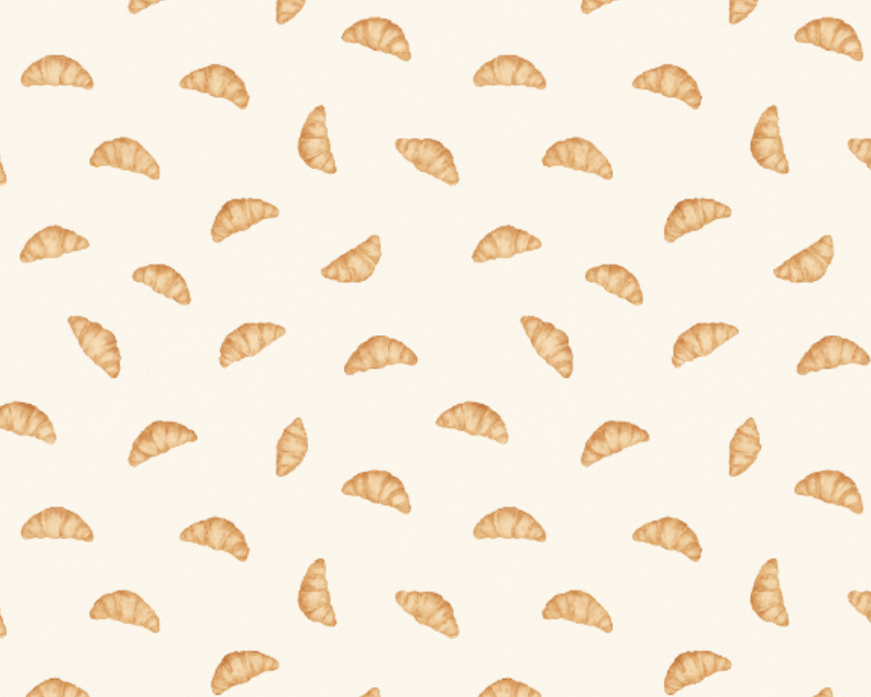 Mindy Digital Cotton Jersey Croissant Morning Mindy Digital Cotton Jersey Croissant Morning