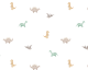 Muslin Digi Gauze Dinosaurs 
