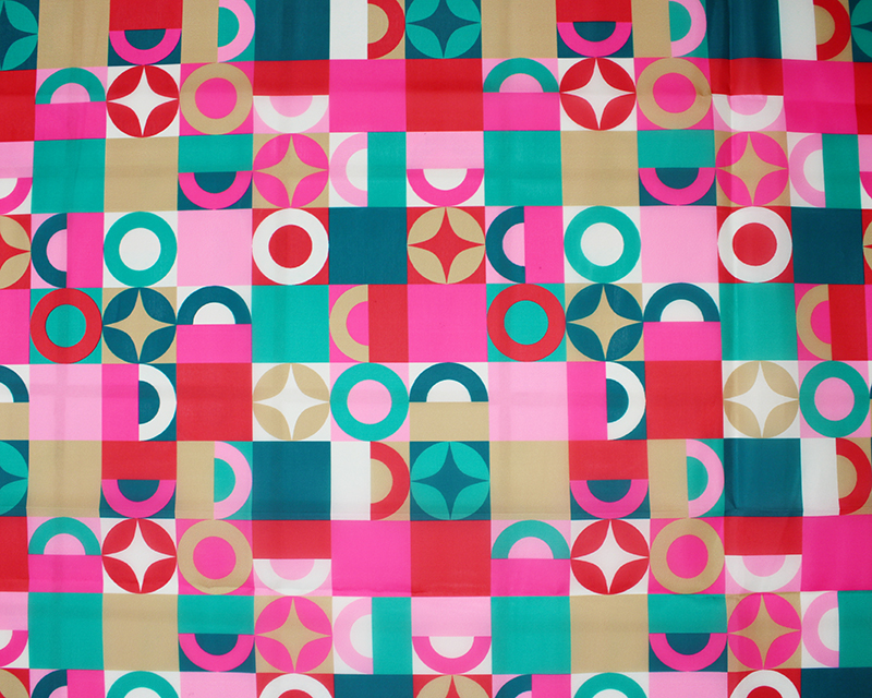Geometric Festive baubles Polyester