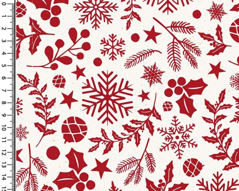 Cotton Poplin Festive Botanicals