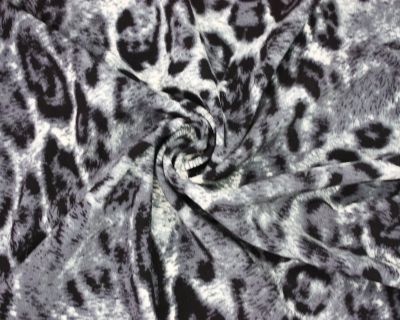 Snow Leopard Stetch Crepe 