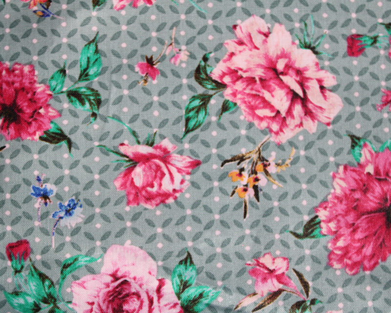 Floral PU Coated Cotton