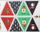 Little Johnny Cute Christmas Bunting Cotton 