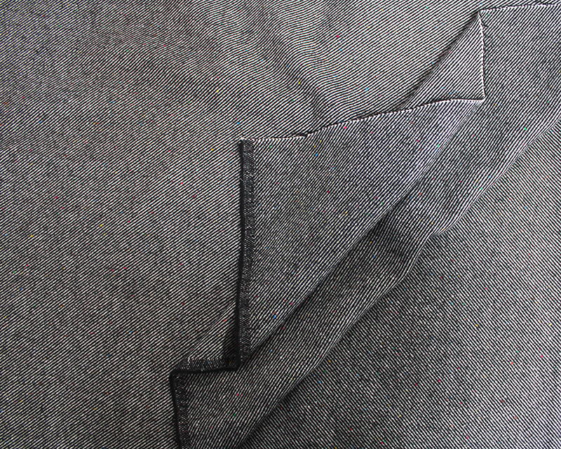 Speckled Diagonal Stripe Wool Mix