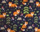 Forest Foxes Printed Alpine Fleece