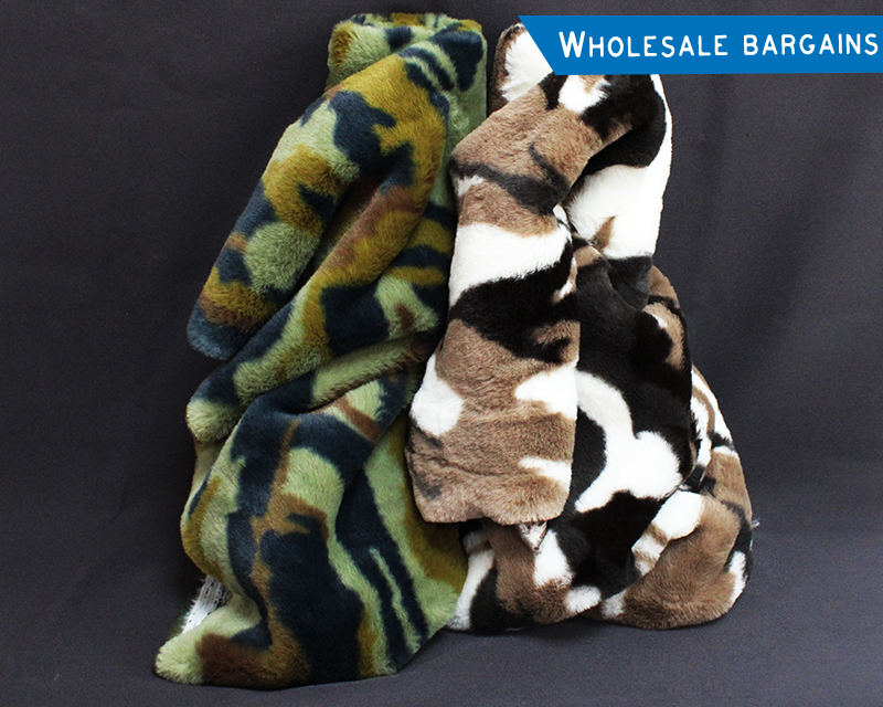 Camouflage Synthetic Fur