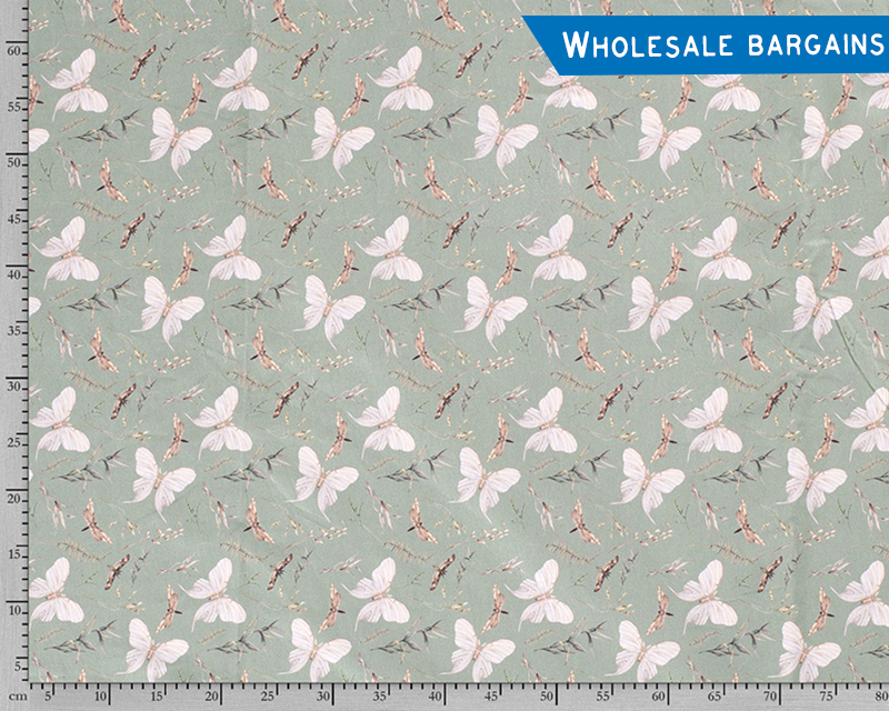 Watercolour Butterflies Cotton Jersey