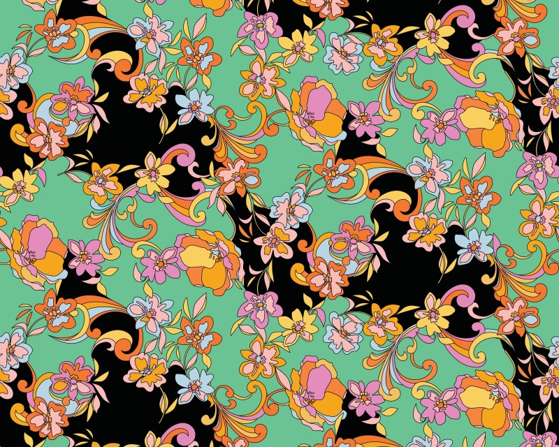 Little Johnny Digital Cotton Floral