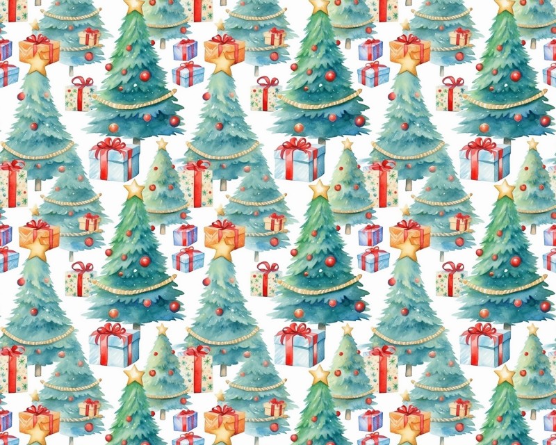 Little Johnny Digital Cotton Festive Trees