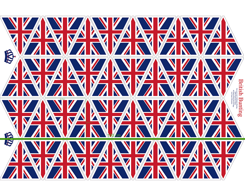 Little Johnny Union Jack Bunting Cotton