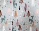 Contemporary Christmas Arty Reindeers Cotton