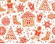 MP Polycotton Festive Gingerbread